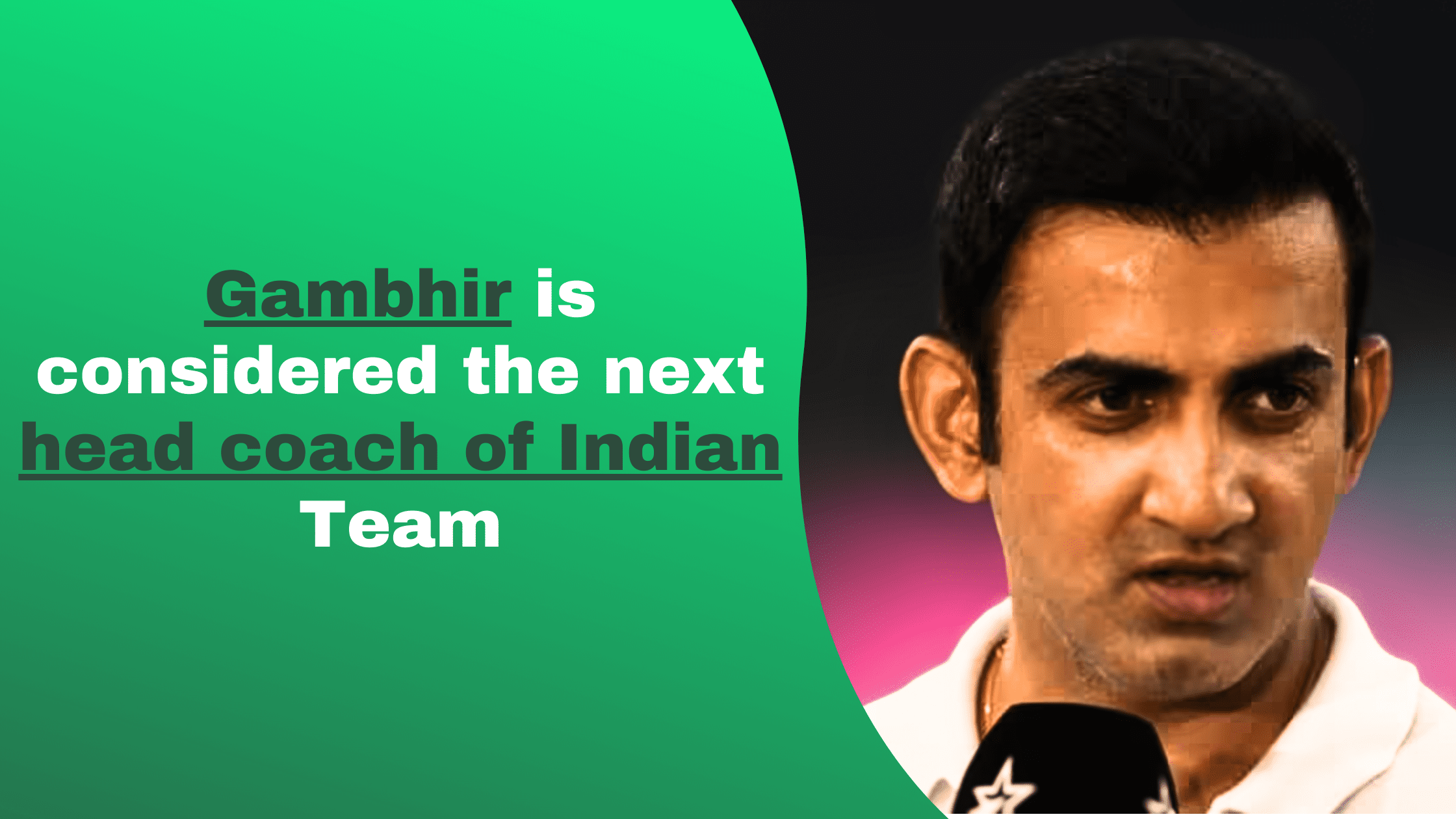 Indian team's new head coach